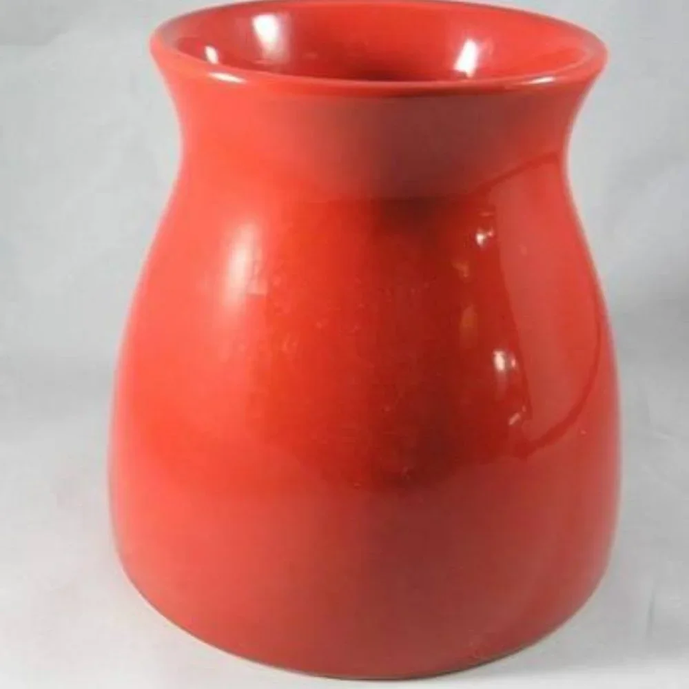 Red Ceramic Vase